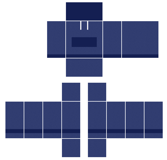 Navy hoodie Roblox shirt template with a front pocket and white drawstrings, 585x559
